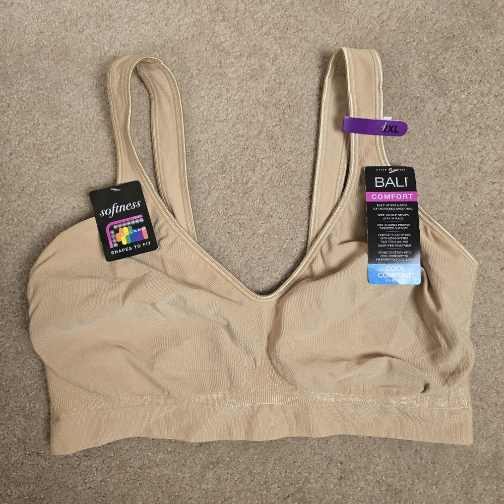 Bali Comfort Revolution ComfortFlex Fit Wirefree Bra - Almond Aztec - 2XL